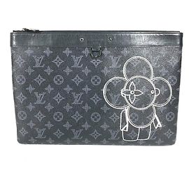 Bolsa Pochette Apollo Vivienne Monogram Eclipse Louis Vuitton Preto