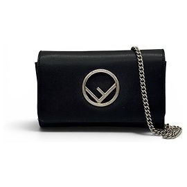 Borsa Fendi in pelle nera Nero