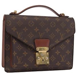 LOUIS VUITTON Bolsa de Ombro Monogram Monceau 26 M51187 LV Auth bs35663 Monograma