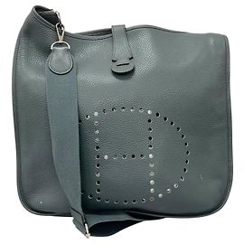 Hermès Borsa a tracolla Hermes Evelyne III TGM Marrone Blu