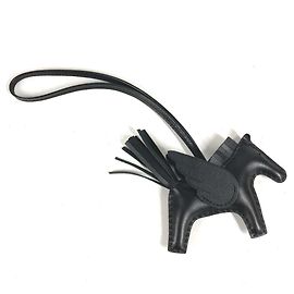 Hermès Hermes Horse Keychain - Cheval Rodeo Pegasus PM Black