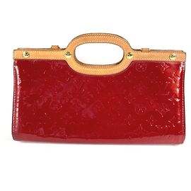 Louis Vuitton Monogram Vernis Roxbury Drive Handtasche Rot
