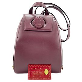 Cartier Must Line Backpack in Wine Red Dark red