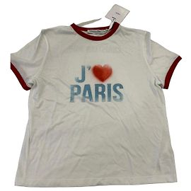 Camiseta Christian Dior J'adore Paris blanco y rojo Blanco Roja