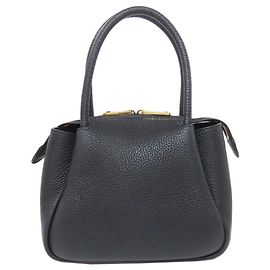 Prada Black Leather Handbag Black