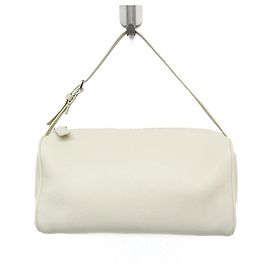 The Row 90's Top Handle Leather White