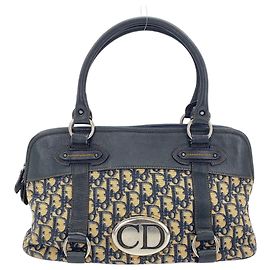 Christian Dior Trotter Tote Bag Navy blue