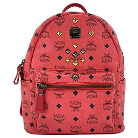 MCM Stark Small Studded Backpack in Pink Pink
