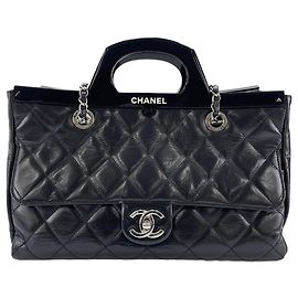 Borsa Tote Chanel CC Delivery in nero Nero