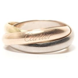Cartier Trinity Ring Au750 Gold Golden