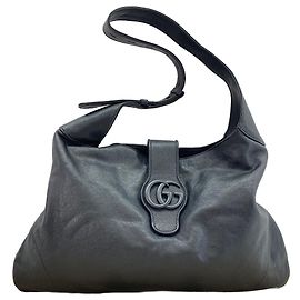 Borsa a tracolla nera Gucci Nero