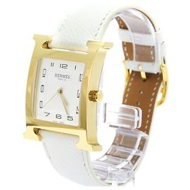 Hermès Hermes Heure H Quartz Aço Inoxidável e Couro 30 Outro