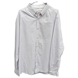 Camicia con bottoni a righe da uomo Alexander McQueen Blu chiaro