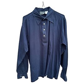 Polo a maniche lunghe Versace Classic V2 Navy Blue Blu scuro