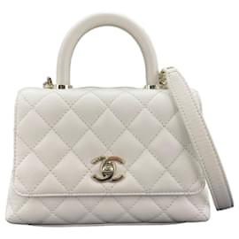 Bolsa Chanel Coco Handle Branco