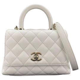 Sac à main Chanel Coco Handle Blanc
