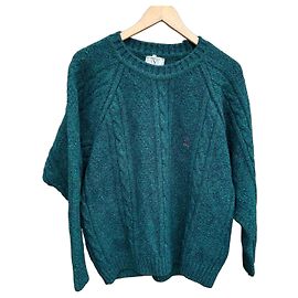 Pull Valentino en laine maille torsadée vert Vert Vert foncé