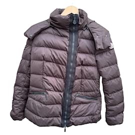 Moncler Brown Down Puffer Jacket with Hood Brown
