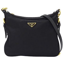 Prada Black Nylon Handbag Black