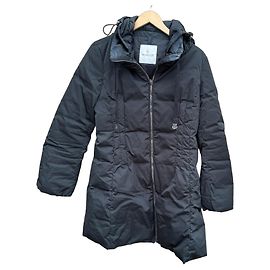 Moncler Doudoune Noire avec Capuche Noir