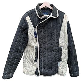Armani Jeans Quilted Jacket Beige Dark grey