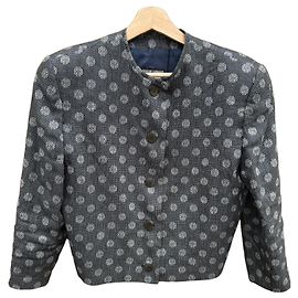 Giorgio Armani Women's Jacket White Dark blue