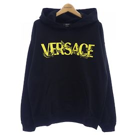 Moletom com capuz Versace Preto