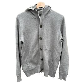Autre Marque C.P. Company Kapuzenpullover Woll-Baumwoll-Mischung Grau Grau