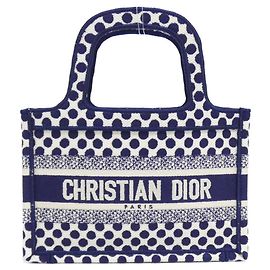 Christian Dior Dior Book Tote Mini Canvas Tote Bag Blu