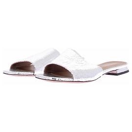 Mule Emporio Armani in pelle argento Argento