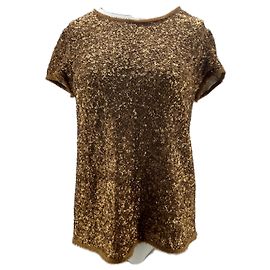Zadig & Voltaire Top à paillettes doré Doré