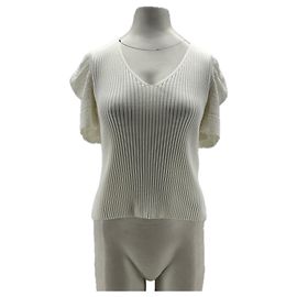 Maje White Viscose Top Size 38 White