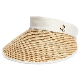 Jimmy Choo Neutral straw visor hat Other