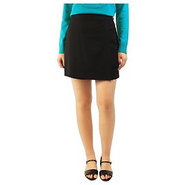 Hermès Black gabardine skort - size UK 10 Black