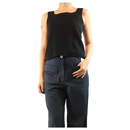 Autre Marque Black squared tank top - size M Black