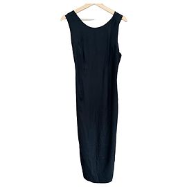Versus Gianni Versace Vestido midi sin mangas negro Negro