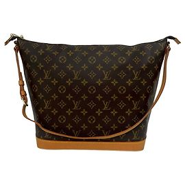 Louis Vuitton Amfar Three Vanity Star Monogram Schultertasche Braun