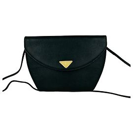 Borsa a tracolla in pelle nera vintage Yves Saint Laurent Nero