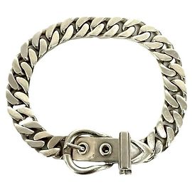 Hermès Bracciale Hermes Vintage Boucles Sellier PM Argento