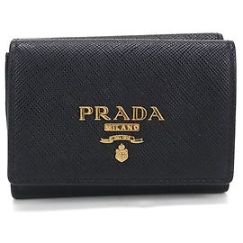 Prada Tri-Fold Wallet Schwarz