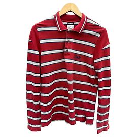 Dolce & Gabbana D&G Polo de manga larga a rayas Blanco Roja Azul