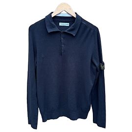 Stone Island Polo Maniche Lunghe Nero Nero