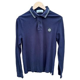 Stone Island Polo a maniche lunghe - Blu Navy Blu scuro
