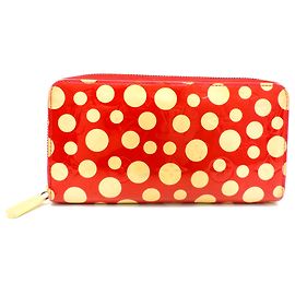 Cartera Zippy Louis Vuitton Dot Infinity Blanco Roja
