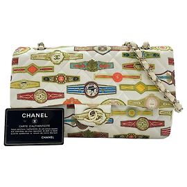 Borsa a Spalla Chanel Matelassé Cuba Collection 25 Bianco