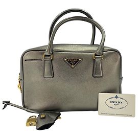 Prada Saffiano Handbag in Gold Golden