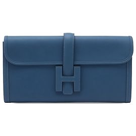Hermès Blue Swift Jige Elan 29 Blu