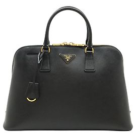 Sac à main Prada Black Large Saffiano Lux Promenade Noir