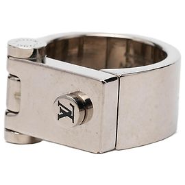 Anello con chiusura a cerniera con logo Monogram Louis Vuitton Argento