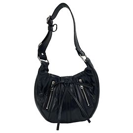 Borsa a tracolla hobo plisata classica Yves Saint Laurent Nero